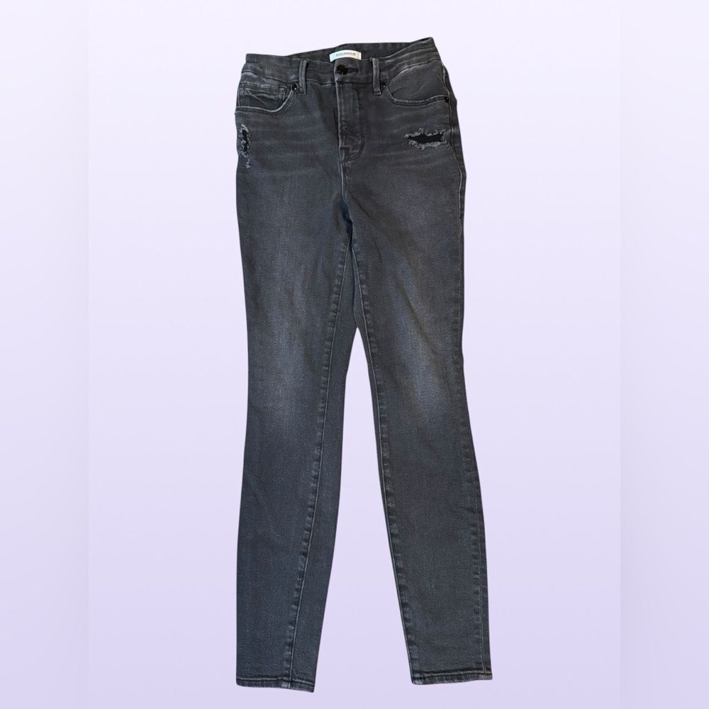 Good American Women’s “Good Legs” High Rise Distressed Skinny Jeans Size 2/26 - Picture 12 of 14